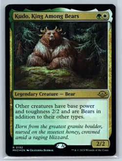 KUDO, KING AMONG BEARS 192 RARE MODERN HORIZONS 3 MAGIC: THE GATHERING FOIL NM - Image 1
