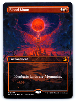 Blood Moon Anime Borderless - Wilds of Eldraine: Enchanting Tales MTG - Image 1