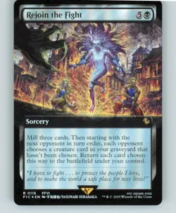 Rejoin the Fight (Extended Art) 118 Commander: FINAL FANTASY MTG Foil NM - Image 1