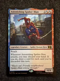 Astonishing Spider-Man (0740) Rare Foil Marvel Secret Lair MTG NM Near Mint - Image 1
