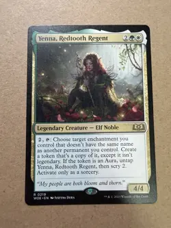 Wilds of Eldraine Magic: The Gathering Yenna, Redtooth Regent MTG NM - Image 1