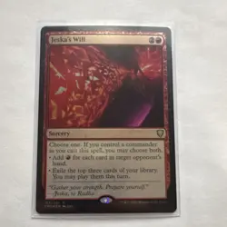 Wizards of the Coast Jeska's Will Commander Legends Rare Foil ENG #187 - Image 1