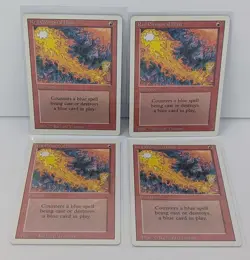 Red Elemental Blast Lot of 4 - Magic The Gathering MTG - Revised! - Image 1