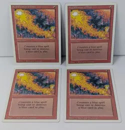 Red Elemental Blast Lot of 4 - Magic The Gathering MTG - Revised! - Image 2