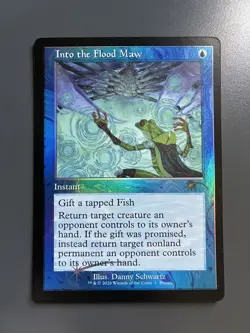 MTG Foil Into the Flood Maw Retro Frame WPN 2026 NM FOIL Standard Showdown Promo - Image 1