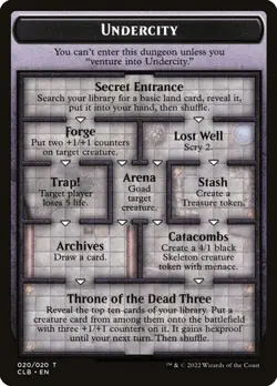 NM The Initiative/Undercity Token, MTG, Baldur's Gate Token, Magic Token - Image 1