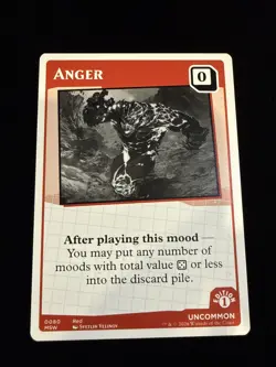 MTG Secret Lair Mood Swings 1st Edition Anger Uncommon 0080 Mark Rosewater - Image 1