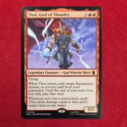 Wizards of the Coast MTG Thor, God of Thunder Marvel Super Heroes 0156 Mythic EN - Image 1