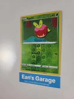 Pokemon Applin Basic 017/203 Evolving Skies common Reverse Holo - MN - Image 3