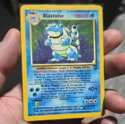 Pokemon TCG Blastoise 002/130 Base Set 2 Holo Rare 100 HP English - Image 3
