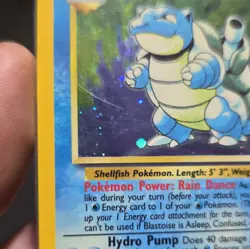 Pokemon TCG Blastoise 002/130 Base Set 2 Holo Rare 100 HP English - Image 4