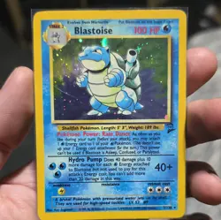 Pokemon TCG Blastoise 002/130 Base Set 2 Holo Rare 100 HP English - Image 5