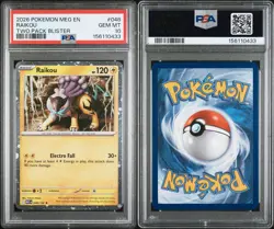 PSA 10 Raikou 048/132 Pokemon Cosmos Holo 2-Pack Blister Promo w/ SWIRLS 🌀🌀 - Image 3