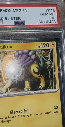 PSA 10 Raikou 048/132 Pokemon Cosmos Holo 2-Pack Blister Promo w/ SWIRLS 🌀🌀 - Image 4