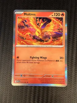 2025 Pokemon Moltres Holo Rare 14/94 NM - Image 1