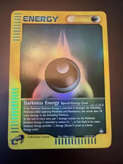 Pokemon Darkness Energy 142/147 Aquapolis Reverse Holo Rare E Reader 2002 HP - Image 1