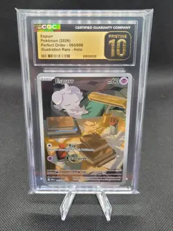 Pokemon Espurr 095/088 Illustration Rare Perfect Order - CGC 10 PRISTINE - Image 1