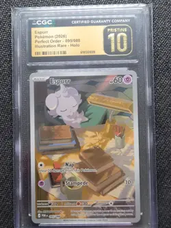 Pokemon Espurr 095/088 Illustration Rare Perfect Order - CGC 10 PRISTINE - Image 3