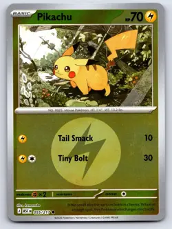Pikachu (Energy) 055/217 Ascended Heroes Pokemon Reverse Holo NM - Image 1