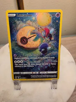 Lunatone GG11/GG70 SWSH: Crown Zenith: Galarian Gallery Holo English Pokemon TCG - Image 1