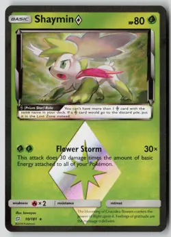 Shaymin ◇ 10/181 Prism Star Rare Team Up Pokemon Holo NM - Image 1