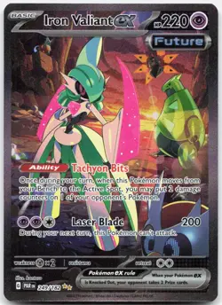 Pokemon TCG Iron Valiant ex 249/182 SV04: Paradox Rift 2023 NM - Image 1