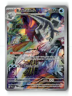 Baxcalibur 210/193 Illustration Rare Paldea Evolved Pokemon Holo NM - Image 1