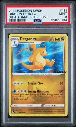 Pokemon Dragonite Eb Games Stamped promo PSA 9 🤓 - Image 1