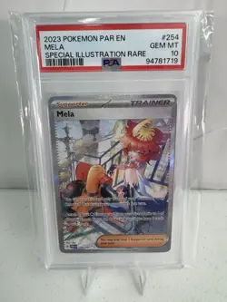 Pokemon Mela 254/182 Special Illustration Rare Paradox Rift Card - Image 1