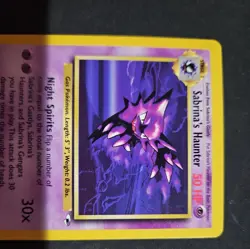 Pokemon Sabrina’s Haunter Card 58/132 Gym Heroes WOTC 1999 TCG - Image 2