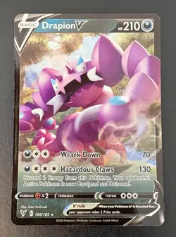 Pokemon TCG Drapion V 106/185 Vivid Voltage Ultra Rare Holo - Near Mint - Image 1