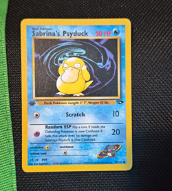 Pokemon TCG Sabrina's Psyduck 99/132 Gym Challenge Common Regular ENG 1999 - Image 1