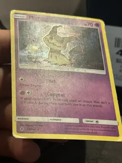 Mimikyu 58/145 Holo Rare Guardians Rising Pokemon HP - Image 2