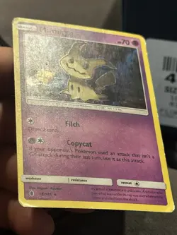Mimikyu 58/145 Holo Rare Guardians Rising Pokemon HP - Image 3