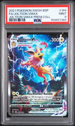 Jolteon Vmax 184 2021 Pokemon Swsh Black Star Promo PSA 9 - Image 1