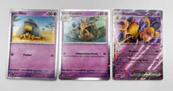 Abra Kadabra Alakazam 063/165 064/165 SVP050 Pokemon 151 Promo Set of 3 Cards - Image 1