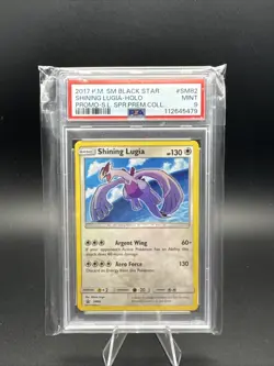 2017 Pokemon SM Black Star Promo #SM82 Shining Lugia Holo Card PSA 9 MINT - Image 1