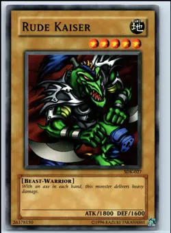 YuGiOh - Unlimited Rude Kaiser [SDK - SDK-027] - Common / Short Print/NM - Image 1