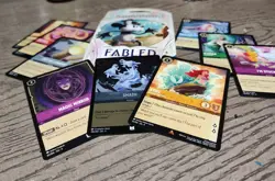 9 cards from Fabled set: Disney Lorcana TCG Rare, Cold Foil, Common, Uncommon - Image 2