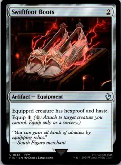 Swiftfoot Boots U Artifact - Equipment Commander: FINAL FANTASY 361 Near Mint - Image 1