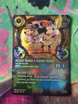 Lorcana Mickey Mouse & Minnie Mouse ENCHANTED 228 Attack Of The Vine SHIPS ASAP - Image 1