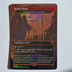 Shinka, the Bloodsoaked Keep (Helm's Deep) Borderless FOIL - LOTR MTG - Image 1