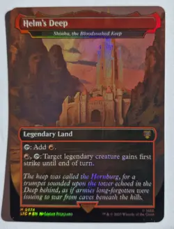 Shinka, the Bloodsoaked Keep (Helm's Deep) Borderless FOIL - LOTR MTG - Image 2