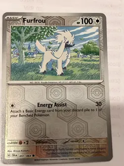 Pokemon Card: NM Furfrou Reverse Holo 51/64 SV Shrouded Fable - Image 1