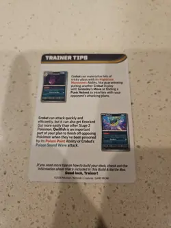 Pokemon Pyroar Chaos Rising Build & Battle Trainer Tip Card - Image 2