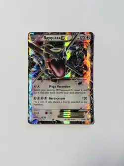 Pokemon TCG Rayquaza EX Shiny Black Star Promo Holo Card XY69 HP - Image 1