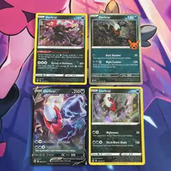 Pokemon Card | English Darkrai Mixed Rarity X4 Card Bundle - Image 1