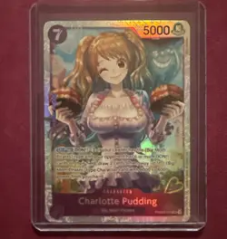 Charlotte Pudding PRB02-010 SR ONE PIECE Tcg Card Game NM PURPLE - Image 1