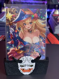 Dark Magician Girl (DMG) Yu-GI-Oh Custom Fan Art Sparkle Card - Image 1