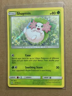 Pokemon TCG Shaymin 15/156 Holo Ulta Prism 2018 Card - Image 1